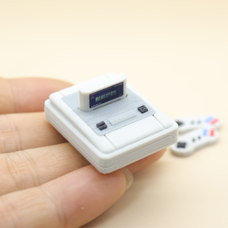 Retro Handheld Console - 1 takım Dollhouse Mini Retro Oyun