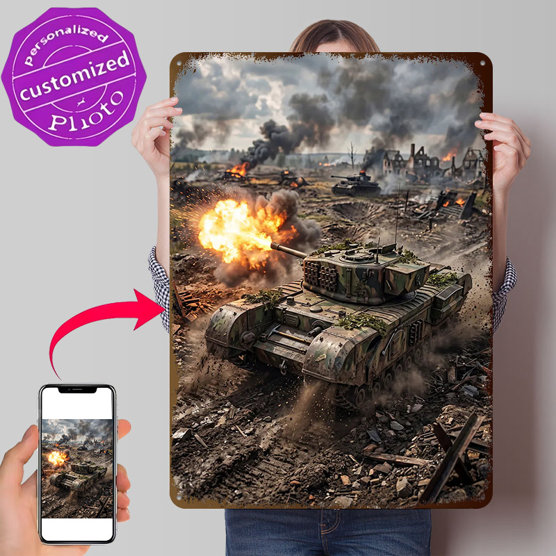 Retro Gaming Zone - Savaş Bölgesinde Tank Atışları Posteri Retro
