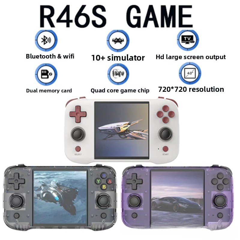 Retro Handheld Console - Orijinal R46S Retro El Oyun Konsolu