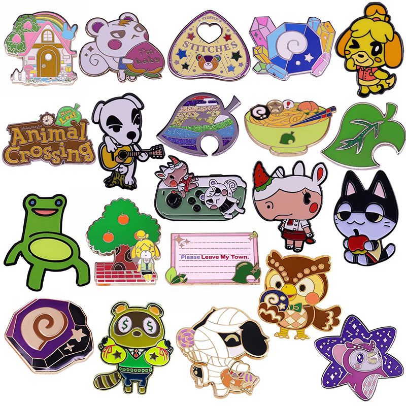 Retro Gaming Gifts - Anime Oyunları Karikatür Emaye Pimleri Hayvanlar