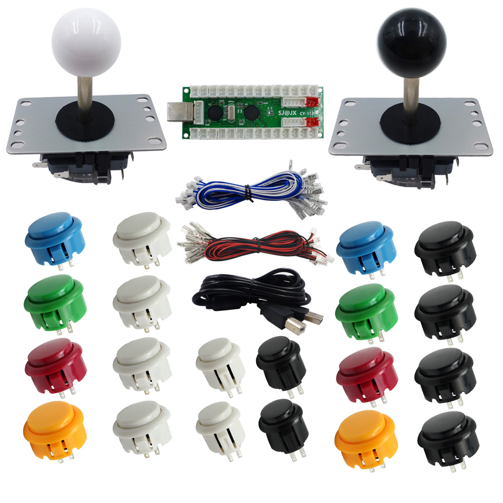 Arcade Button Kit - SJ@JX 2 Oyunculu Arcade DIY Kiti