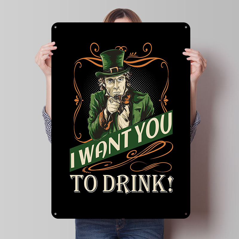 Retro Gaming Meme - St Patricks Günü Meme Teneke Posterler