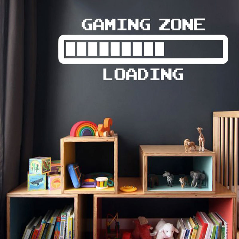 Retro Gaming Zone - Oyun Bölgesi Retro Yükleme Duvar Sanatı