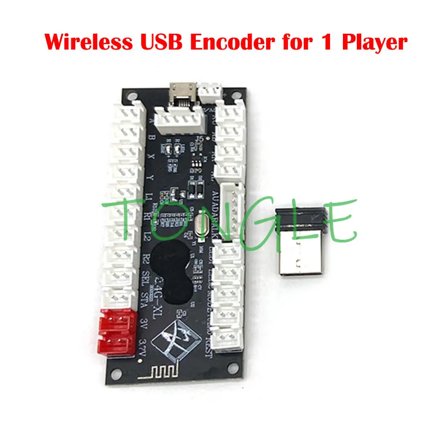 Arcade Button Kit - Sıfır Gecikme-Kablosuz Arcade Oyun Denetleyicisi, USB