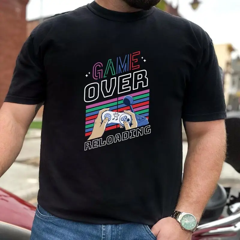 Retro Gaming Gamestop - 17 Retro Game Over Tişört Klasik