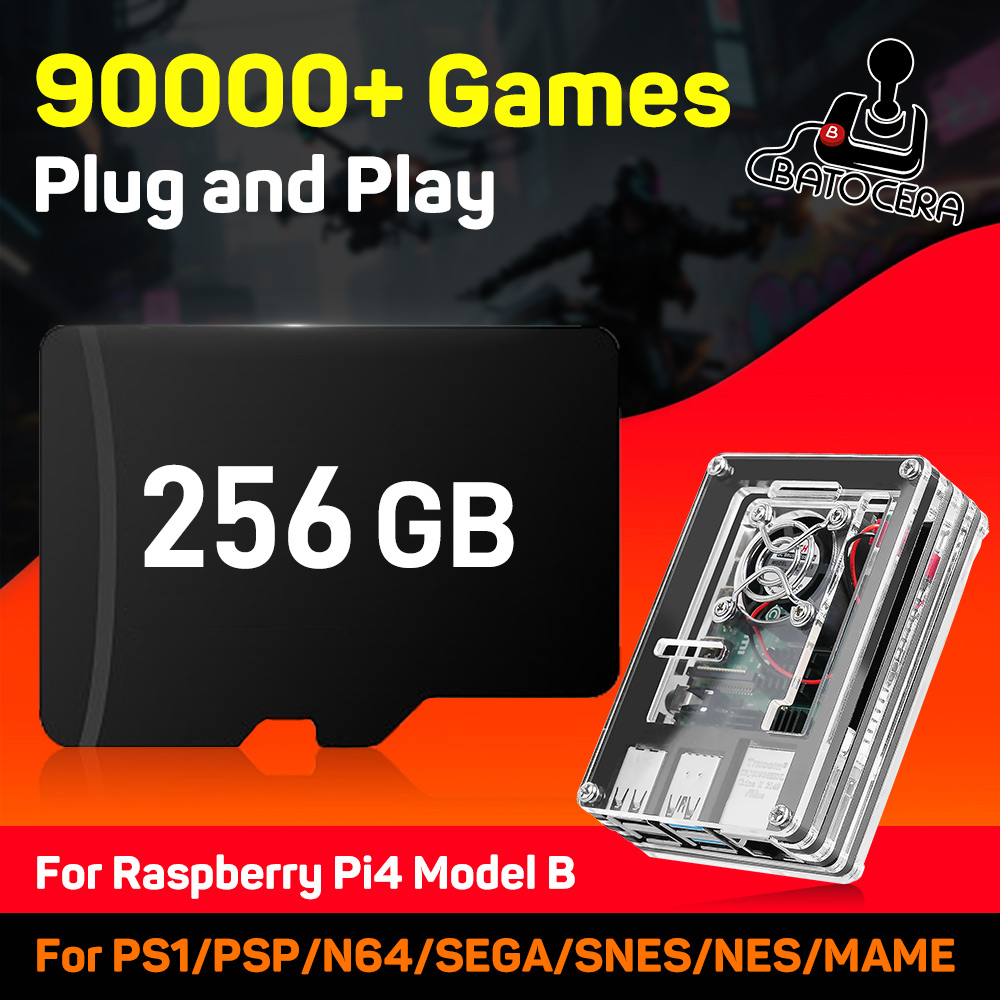 Retro Gaming Qss - Raspberry Pi4 Model B için 90000+