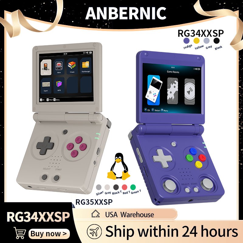 Anbernic RG34XXSP RG35XXSP Fli - Retro Gaming Qss incelemesi ve fiyatı