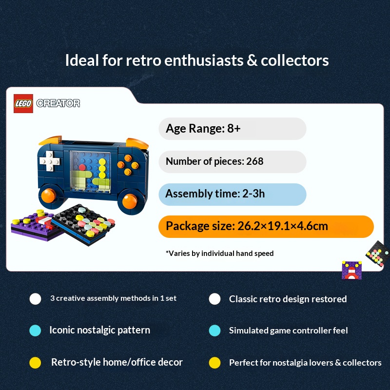 LEGO Creator 3in1 Yapı Taşları - Retro Gaming Gifts incelemesi ve fiyatı