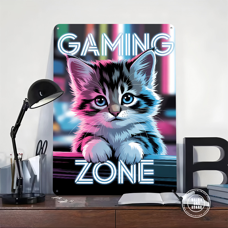 Oyun Bölgesi Kedi Baskılı Post - Retro Gaming Zone incelemesi ve fiyatı