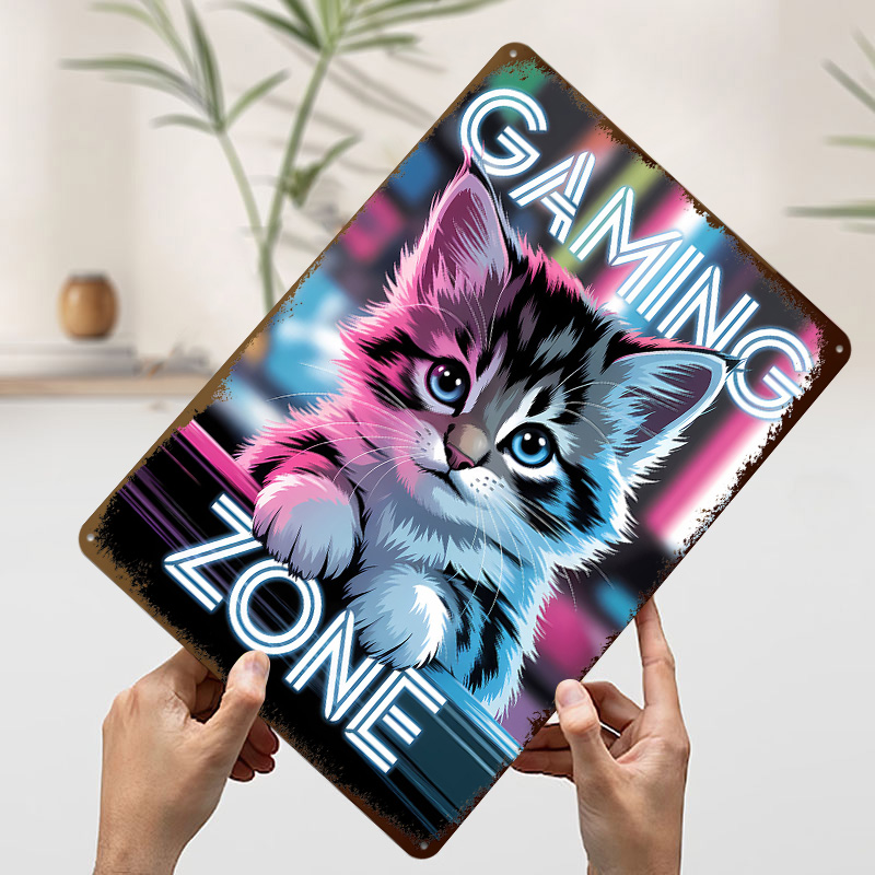 Oyun Bölgesi Kedi Baskılı Post - Retro Gaming Zone incelemesi ve fiyatı