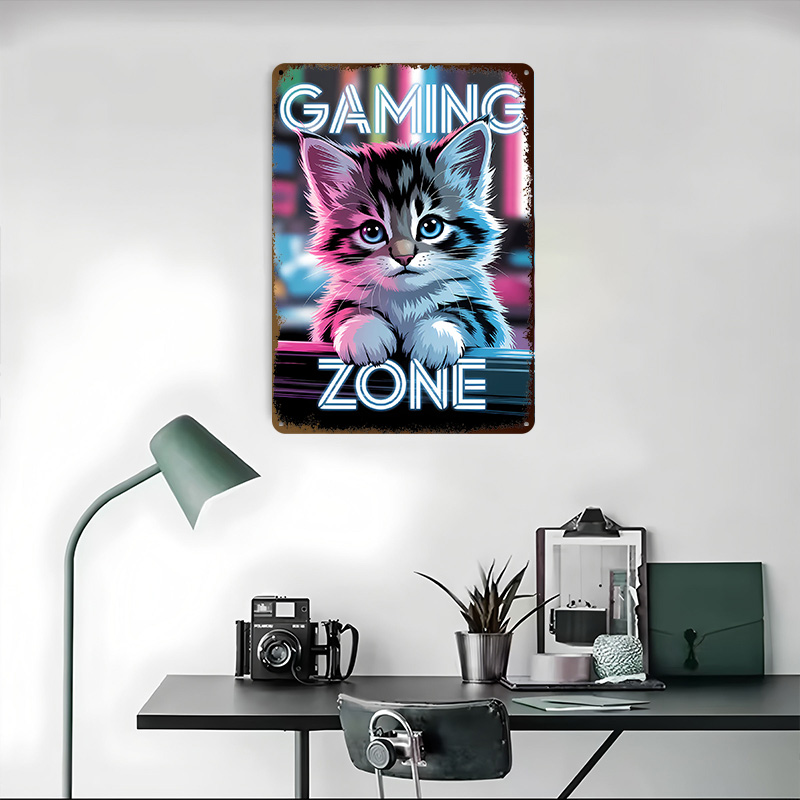 Oyun Bölgesi Kedi Baskılı Post - Retro Gaming Zone incelemesi ve fiyatı