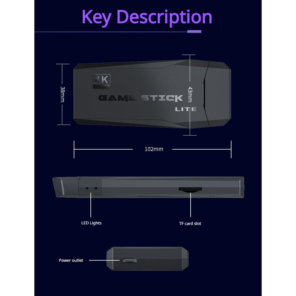 Taşınabilir 4K Retro Oyun Kons - Retro Gaming Qss incelemesi ve fiyatı