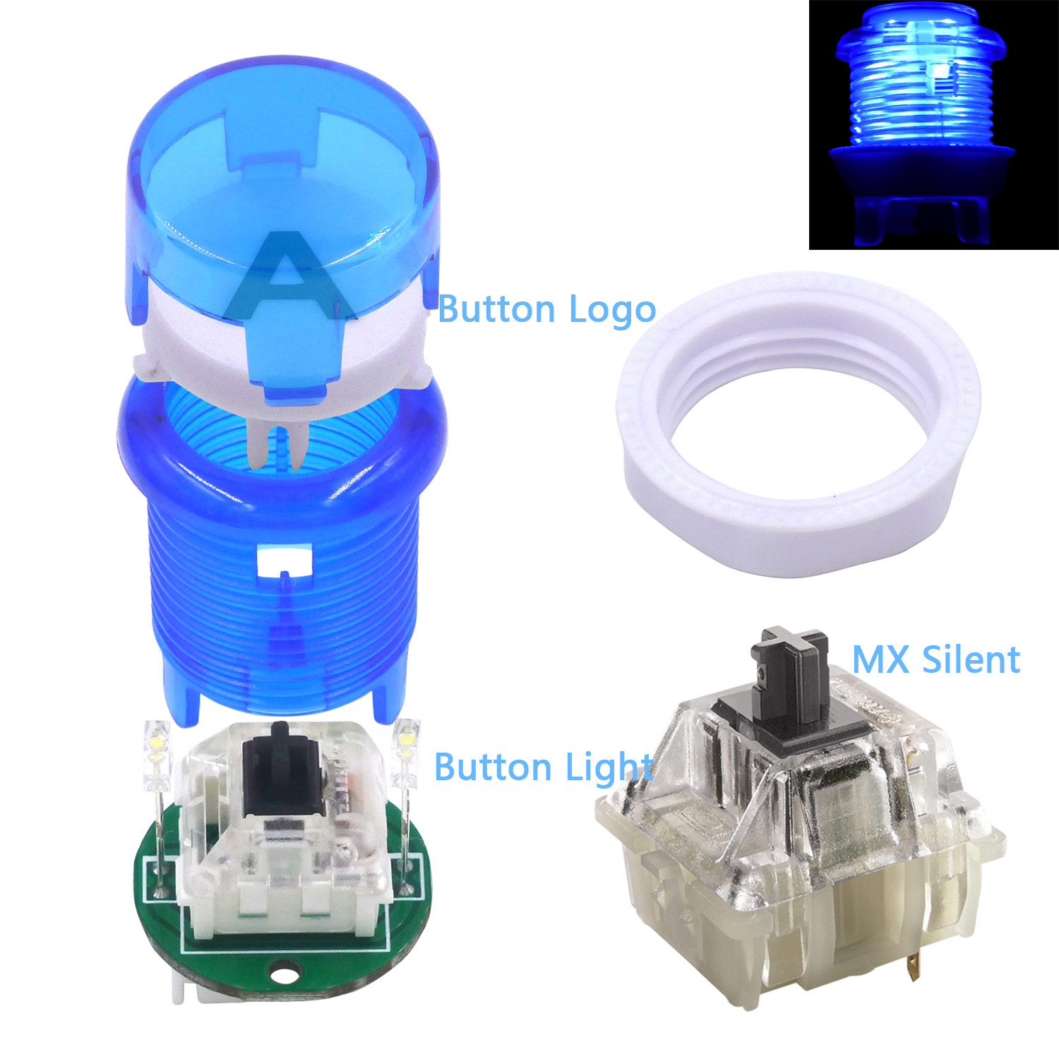 SJ @ JX Arcade oyun LED denetl - Arcade Button Kit incelemesi ve fiyatı