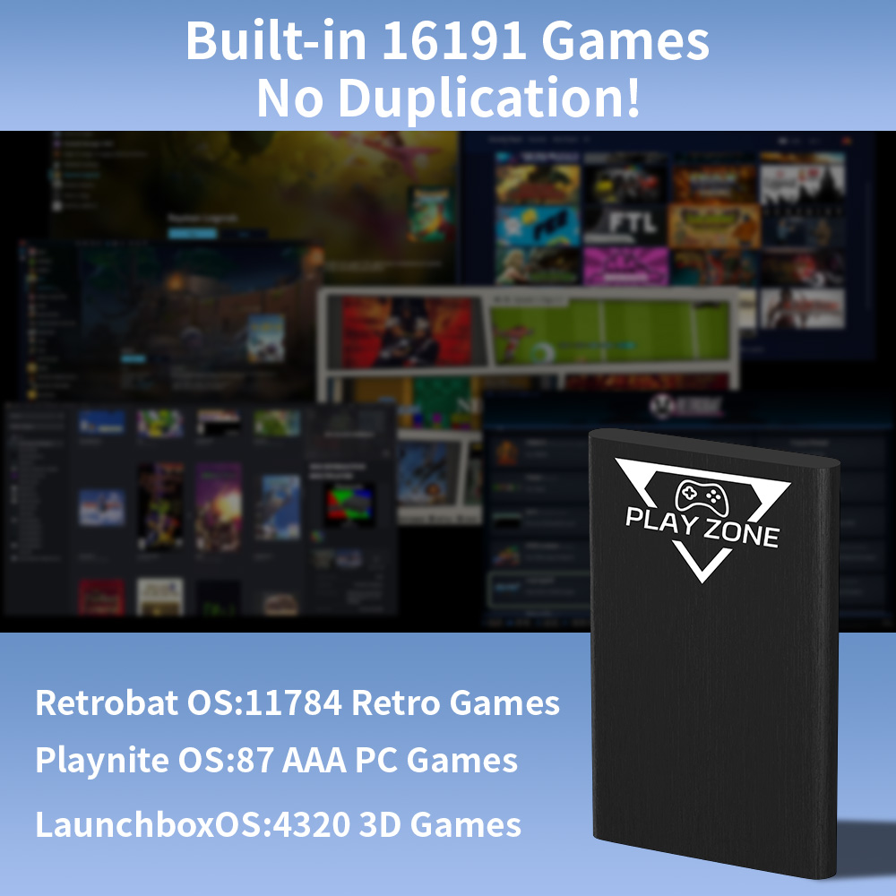 Play Zone 1TB Taşınabilir Oyun - Retro Gaming Zone incelemesi ve fiyatı