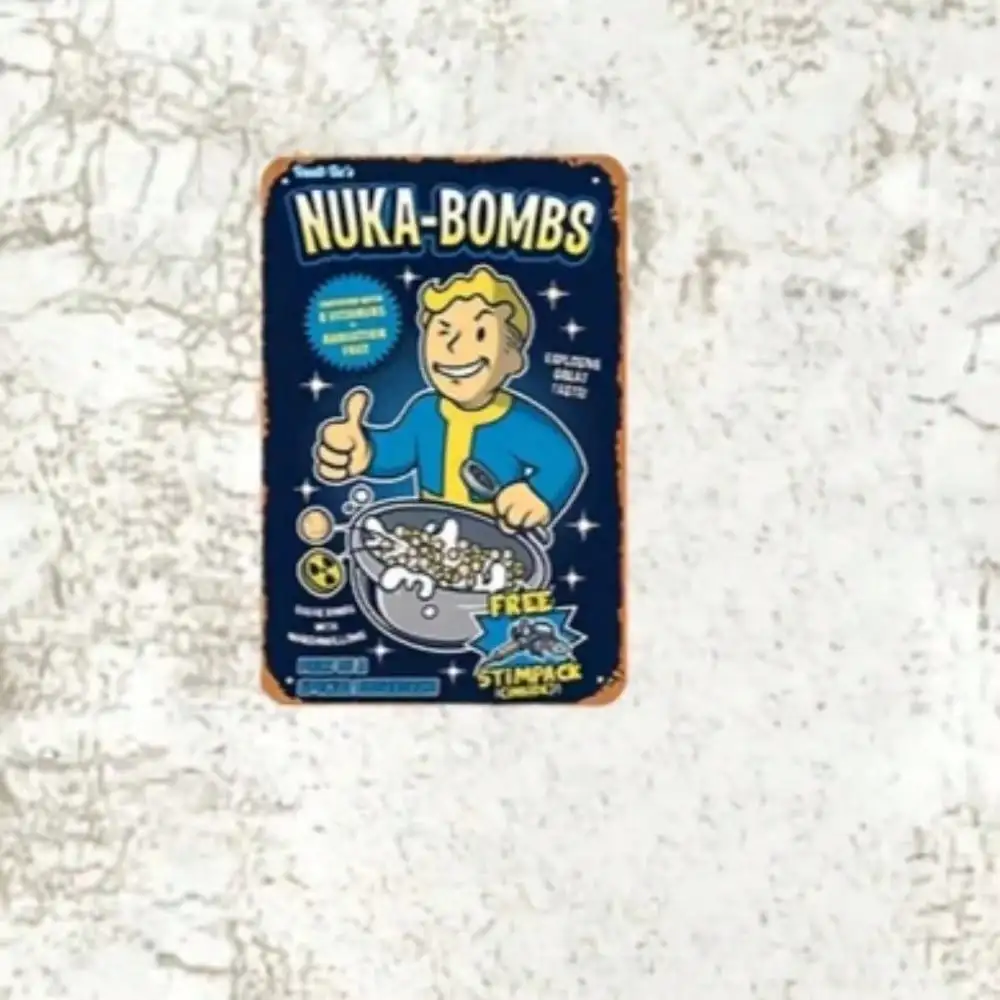 Vault-Tec Nuka-Bombs Metal Duv - Retro Gaming Vault incelemesi ve fiyatı