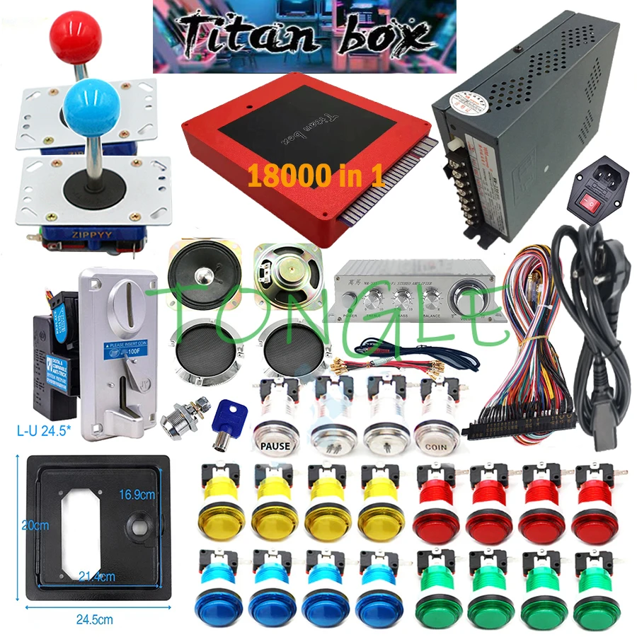 2 Oyuncu Titan Kutusu 18000 +  - Arcade Button Kit incelemesi ve fiyatı